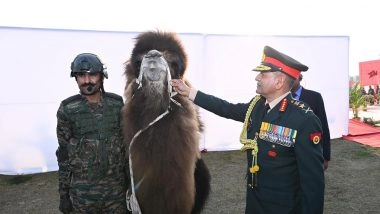 India News | Army Chief Upendra Dwivedi Honours Animal Warriors for Exceptional Service in Harsh Terrains