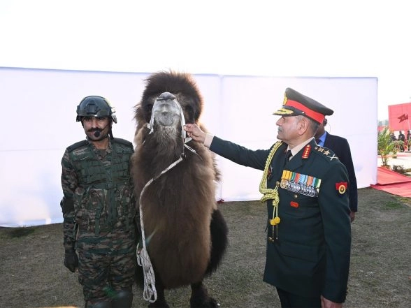 India News | Army Chief Upendra Dwivedi Honours Animal Warriors for Exceptional Service in Harsh Terrains
