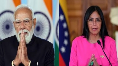 World News | PM Modi, Venezuelan Acting President Rodriguez Discuss Regional and Global Issues; Agree to Deepen Partnership Across Trade, Investment, Energy