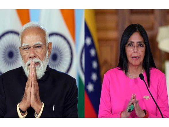 World News | PM Modi, Venezuelan Acting President Rodriguez Discuss Regional and Global Issues; Agree to Deepen Partnership Across Trade, Investment, Energy