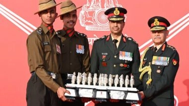 India News | COAS General Upendra Dwivedi Felicitates Army Contingents for Exemplary R-Day 2026 Performance