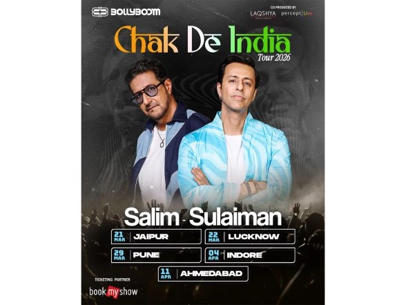 Business News | Percept Live in Partnership with Laqshya Media Group Announce Bollyboom's 'Chak De India Tour' with Salim-Sulaiman Honouring 33 Years of Iconic Music
