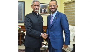 World News | EAM Jaishankar, Oman Counterpart Hold Talks on Trade, Critical Minerals, Regional Developments