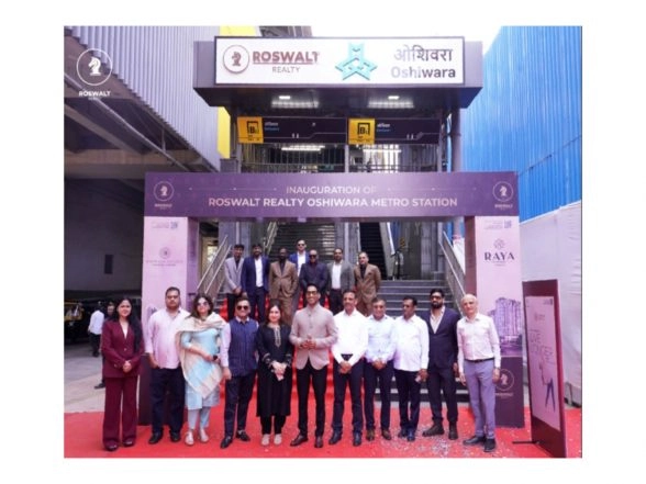 Business News | Next Stop: Roswalt Realty Oshiwara Mumbai Metro Station Gets a New Identity as Roswalt Realty Takes Naming Rights for a Year
