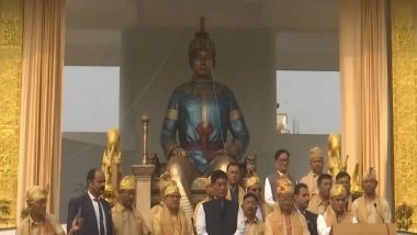India News | Assam CM Unveils Statue of Swargadeo Chaolung Sukaphaa at Natboma, Guwahati