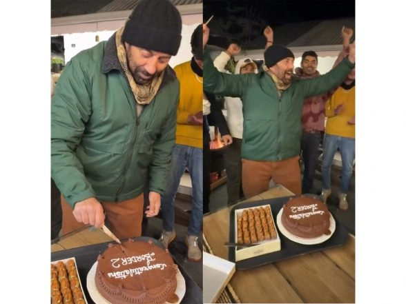 Entertainment News | Sunny Deol Cuts Cake, Dances in Joy to Celebrate 'Border 2' Success