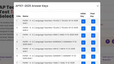 AP TET Keys 2025: Final Answer Keys of Andhra Pradesh Teacher Eligibility Test Exam Released at tet2dsc.apcfss.in, Know Steps To Download