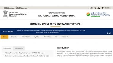 CUET PG 2026: NTA Issues Advisory As January 14 Registration Deadline for Common University Entrance Test for Postgraduate Exam Nears