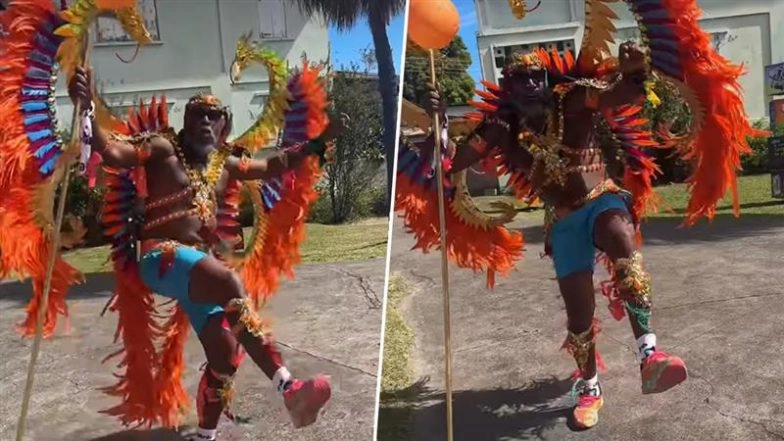 Chris Gayle Dances Wearing Traditional Costume At Ultra Carnival of St Kitts Island, Video Goes Viral
