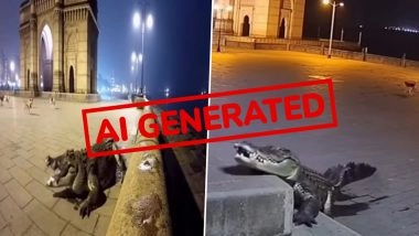 Is the 'Crocodile Spotted at Gateway of India' Video Real or Fake? Fact Check Reveals Viral Reel Is AI-Generated