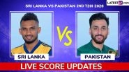 Sri Lanka vs Pakistan Live Score Updates of 2nd T20I 2026: Get Toss Winner Result, Live Commentary and Full scorecard Online of SL vs PAK Cricket Match