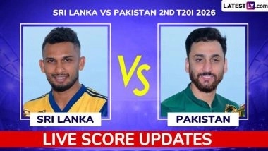 Sri Lanka vs Pakistan Live Score Updates of 2nd T20I 2026: Drizzle Lightens, Groundstaff Look to Remove Water