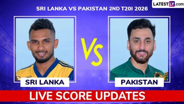 Sri Lanka vs Pakistan Live Score Updates of 2nd T20I 2026: Drizzle Lightens, Groundstaff Look to Remove Water