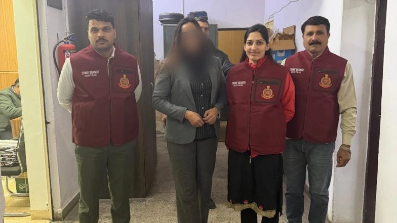 Security Scare in Delhi: Woman Drives SUV With Forged Foreign Embassy Registration Plates in High-Security Areas, Arrested