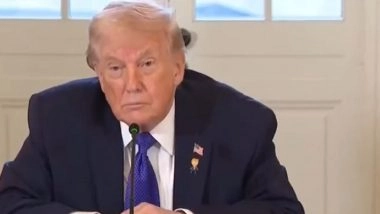 &lsquo;Pakistan PM Thanked Me for Saving Minimum 10 Million Lives&rsquo;: US President Donald Trump Repeats Claims of Settling India-Pakistan Conflict (Watch Video)