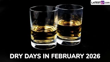 Dry Days in February 2026: Full List of Dry Day Dates Across India