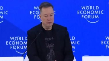 Elon Musk at WEF Predicts 'More Robots Than People' on Earth; Says Humanoid Robots Could Go on Sale by End of 2026 (Watch Video)