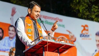 &lsquo;Congress-AIMIM Ke Sath Koi Alliance Nahi Chalega&rsquo;: Maharashtra CM Devendra Fadnavis Asks BJP Units to End Local Alliances (Watch Video)