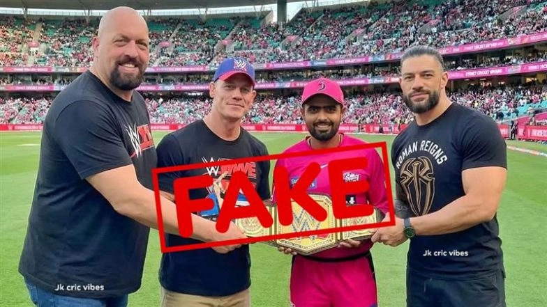 Fact Check: Did Babar Azam Receive WWE Championship Belt From Roman Reigns, Big Show and John Cena During BBL 2025-26? Here's the Truth