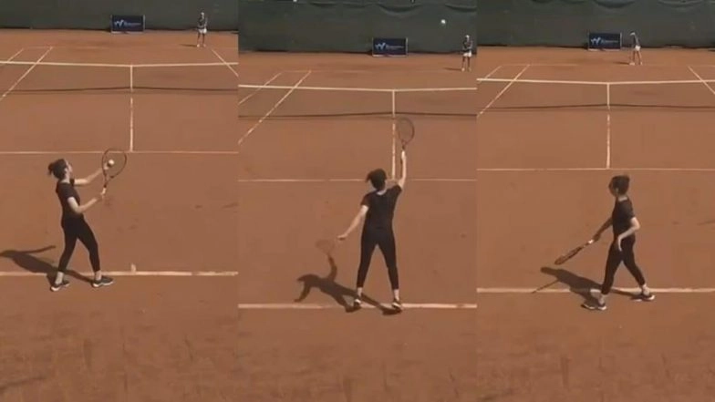 Egyptian Hajar Abdelkader Goes Viral After Wildcard Entrant Hits 20 Double Faults and Earns Three Points In Tennis Match (Watch Video)