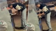 Ghaziabad Shocker: Cook Caught Spitting on Chapatis at Roadside Eatery in Uttar Pradesh, Arrested After Video Goes Viral
