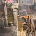 Ghaziabad: Viral Video Shows Man Running With His Body on Fire Following Transformer Blast in Uttar Pradesh