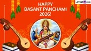 Happy Basant Panchami 2026: Wishes, Greetings, Messages and Maa Saraswati Photos To Share on Social Media Happy Basant Panchami 2026: Wishes, Greetings, Messages and Maa Saraswati Photos To Share on Social Media