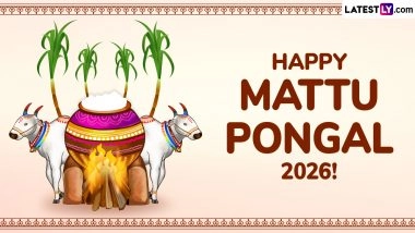 Mattu Pongal 2026: Wishes, Greetings, WhatsApp Messages, Images and HD Wallpapers To Celebrate the 34rd Day of the Harvest Festival