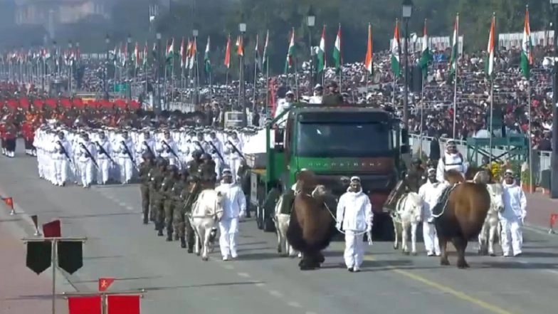 Republic Day 2026: Indian Army Showcases Four-Legged Warriors in Historic First (Watch Video)