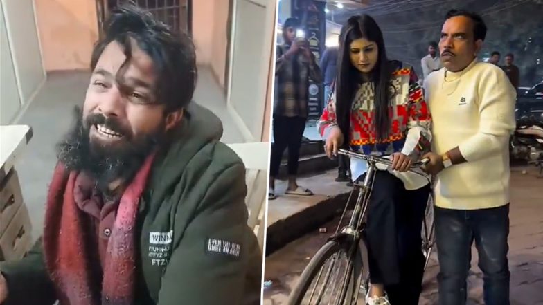 Shadab Jakati-Iram Controversy: ‘10 Rupees Wala Biscuit’ Fame Influencer’s Reel Partner Clarifies Relationship After Husband Khurshid Makes Serious Allegations (Watch Videos)