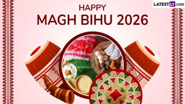 Magh Bihu 2026: Wishes, Greetings, Happy Bhogali Bihu WhatsApp Messages, Images and HD Wallpapers To Celebrate the Harvest Festival in Assam