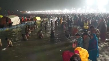 Magh Mela 2026: Devotees Gather for Paush Purnima Holy Dip at Prayagraj As Annual Mela Begins Today (Watch Videos)