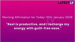 Daily Morning Affirmation for Today: 10th January 2026.