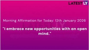 Daily Morning Affirmation for Today: 12th January 2026