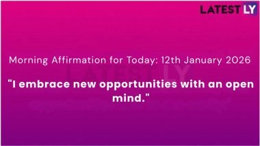Daily Morning Affirmation for Today: 12th January 2026