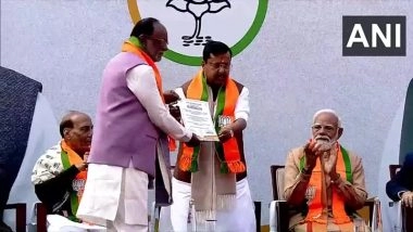Nitin Nabin Takes Charge as BJP National President; K Laxman Hands Over Election Certificate as PM Narendra Modi, Senior Leaders Congratulate Him (Watch Video)