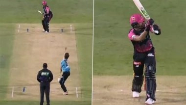 20-Year-Old Uncapped Australian Pacer Ollie Patterson Dismisses Babar Azam Cheaply During Sydney Sixers vs Brisbane Heat BBL 2025-26 Match (Watch Video)
