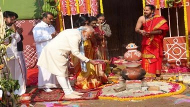 Pongal 2026 Celebrations: PM Narendra Modi Performs Traditional Rituals, Hails Tamil Culture as &lsquo;Global Heritage&rsquo; (See Pics and Video)