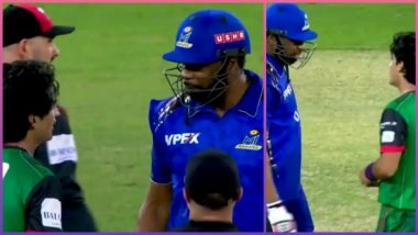 Naseem Shah, Kieron Pollard Involved in Heated Argument During ILT20 2025-26 Final Between Desert Vipers and MI Emirates; Video Goes Viral