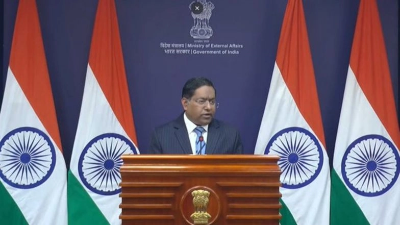 'India Prioritises Affordable Energy for 1.4 Billion People', Says MEA Amid US Bill Proposing 500% Duty on Countries Buying Russian Oil (Watch Video)