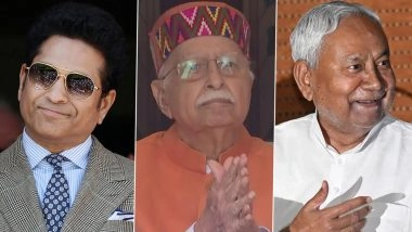 Bharat Ratna Awardees: From LK Advani to Sachin Tendulkar, Check Full List of Recipients in Last 25 Years As KC Tyagi Demands Highest Civilian Honour for Nitish Kumar