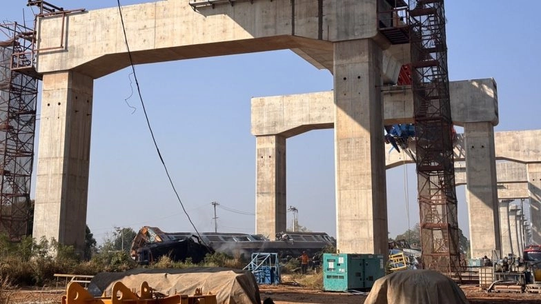 Thailand Train Accident: 22 Dead After Construction Crane Collapse Derails Express Train in Nakhon Ratchasima