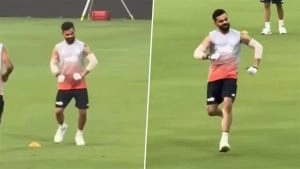 Virat Kohli Hilariously Mimics Arshdeep Singh In Training Ahead of IND vs NZ 1st ODI 2026 at Vadodara (Watch Video)