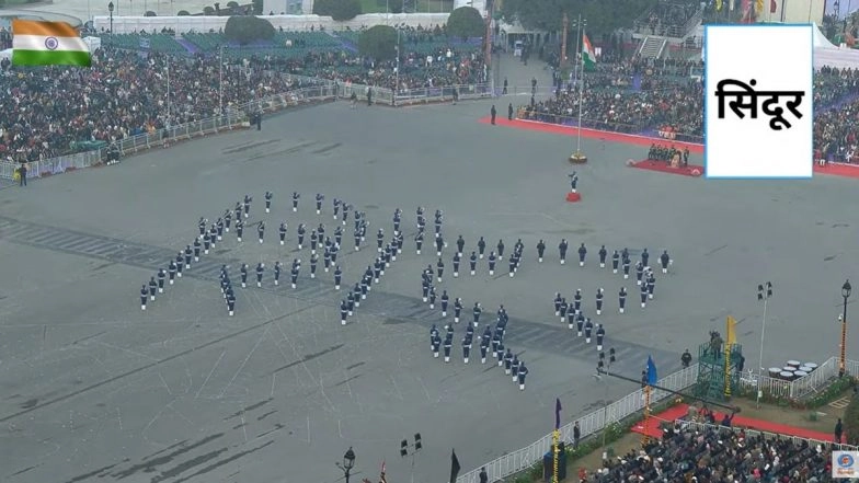 Beating Retreat Ceremony 2026: Vijay Chowk Echoes With Military Bands as India Concludes 77th Republic Day Celebrations (Watch Videos)