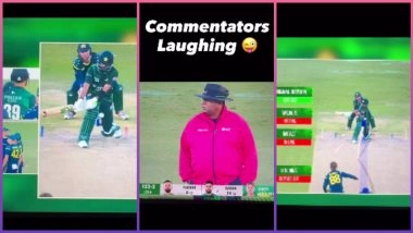 Pakistan's Third Umpire Mistakes Babar Azam for a Left-Handed Batsman During DRS Call, Commentators Laugh Out Loud (Watch Video)