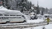 Himachal Pradesh Snowfall: Over 1,250 Roads Closed as Heavy Rain and Snow Disrupt Normal Life Across Hill State