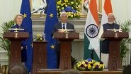 &lsquo;Milestone in India-EU Strategic Partnership&rsquo;: PM Narendra Modi, European Union Leadership Antonio Costa and Ursula von der Leyen Hail Historic Free Trade Agreement Deal (Watch Video)