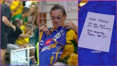 Ryan Rickelton's Six Hits Spectator on Face, Causes Cheekbone Fracture; Cricketer Sends Signed Jersey to Injured Fan (Watch Video)