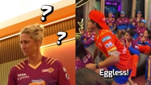 Anushka Sharma Eats Only Eggless Cake! Gujarat Giants Share Sophie Devine's Priceless Reaction (Watch Video)