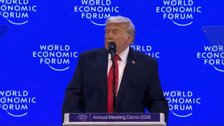 Iceland or Greenland?’ Donald Trump Mocked After Repeatedly Mixing Up Countries During WEF Speech (Watch Videos)